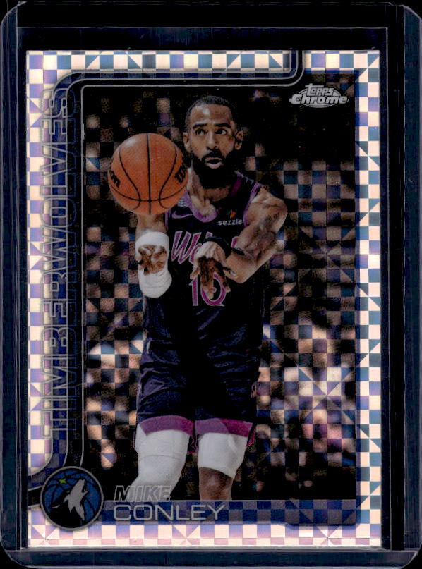 2025-26 Topps Chrome Update #109 Mike Conley X-Fractor