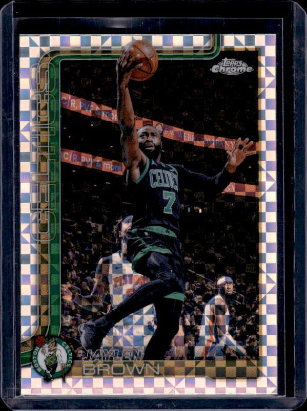 2025-26 Topps Chrome Update #9 Jaylen Brown X-Fractor