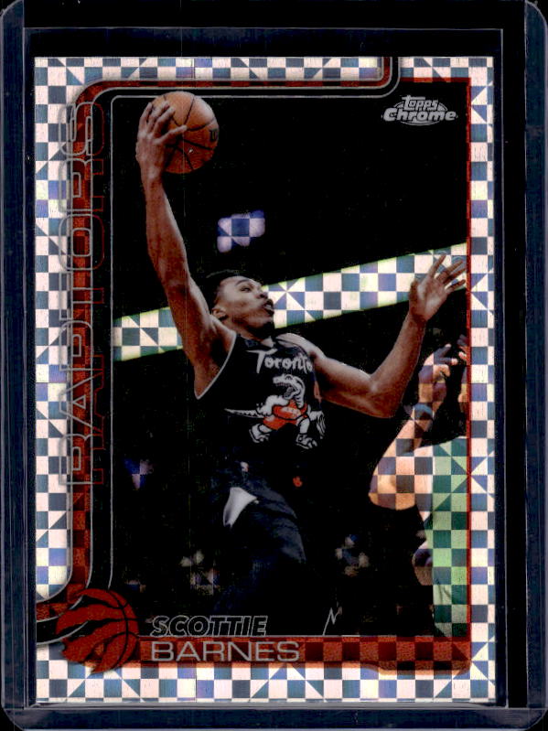 2025-26 Topps Chrome Update #47 Scottie Barnes X-Fractor