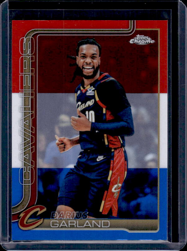 2025-26 Topps Chrome Update #32 Darius Garland Red, White, & Blue