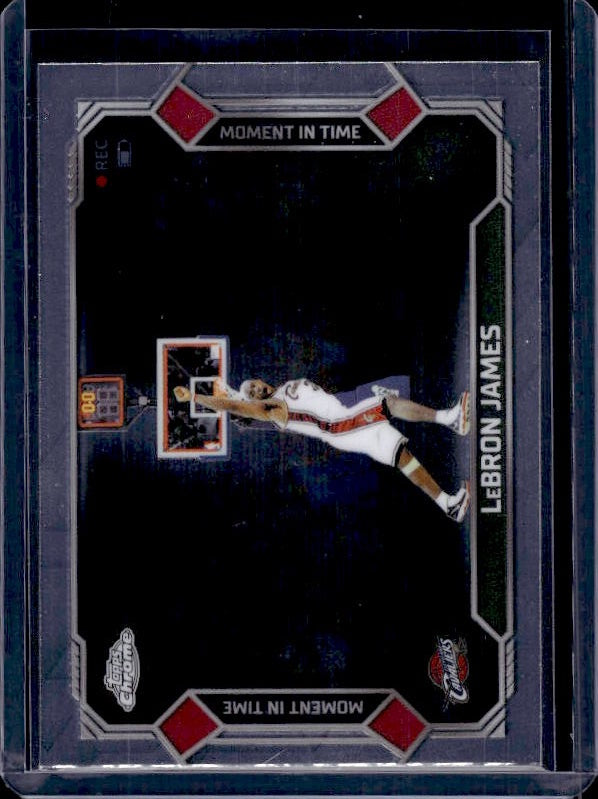 2025-26 Topps Chrome Update #MT-13 LeBron James Moment In Time