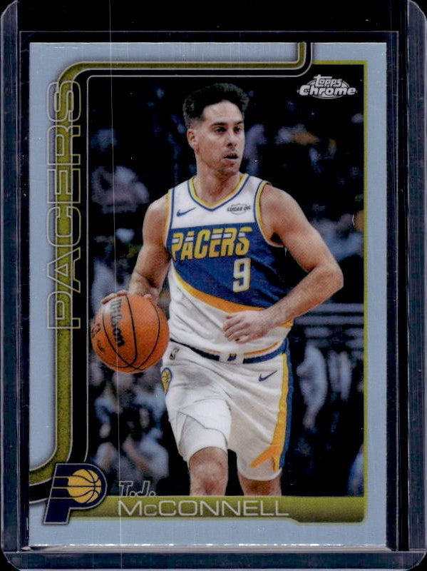 2025-26 Topps Chrome Update #125 T.J. McConnell Refractor