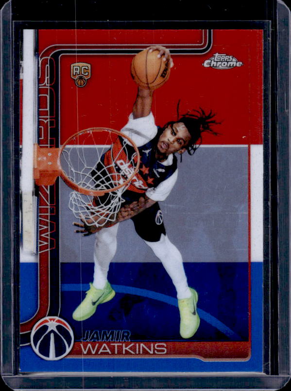 2025-26 Topps Chrome Update #194 Jamir Watkins Red, White, & Blue