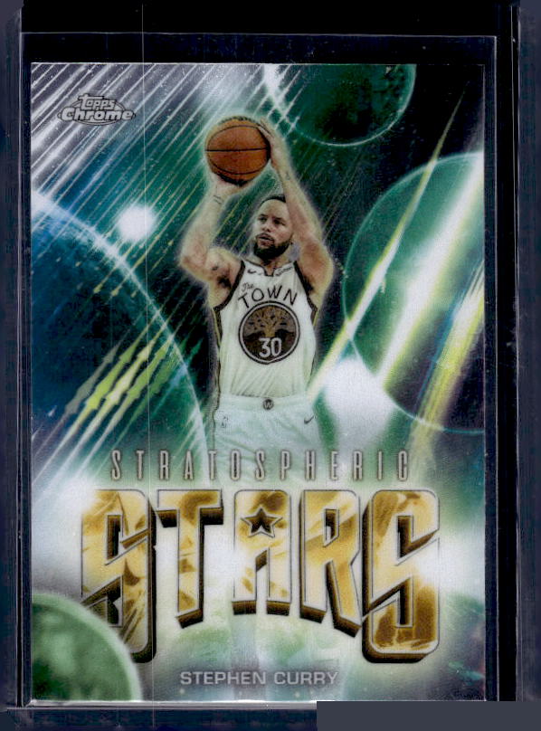 2025-26 Topps Chrome Update #ST-2 Stephen Curry Stratospheric Stars