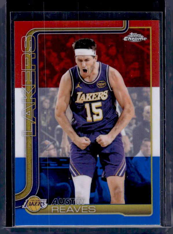 2025-26 Topps Chrome Update #54 Austin Reaves Red, White, & Blue