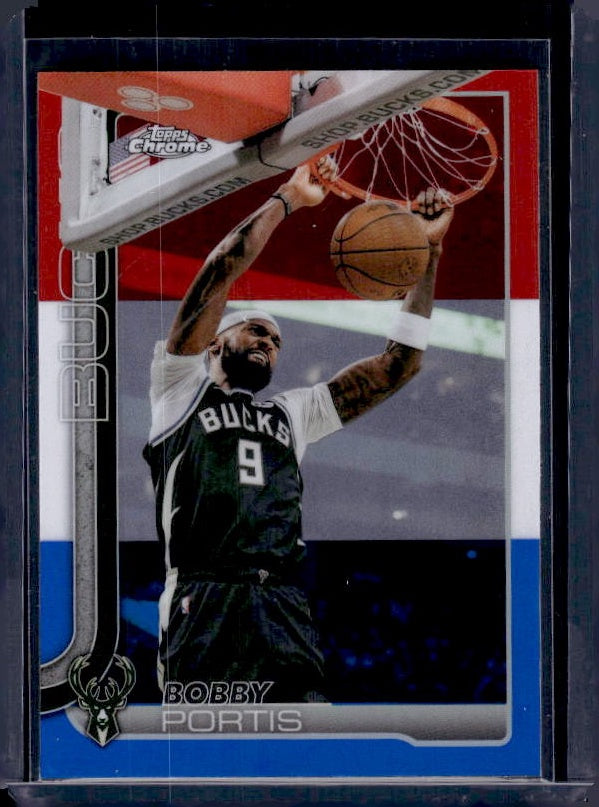 2025-26 Topps Chrome Update #110 Bobby Portis Red, White, & Blue