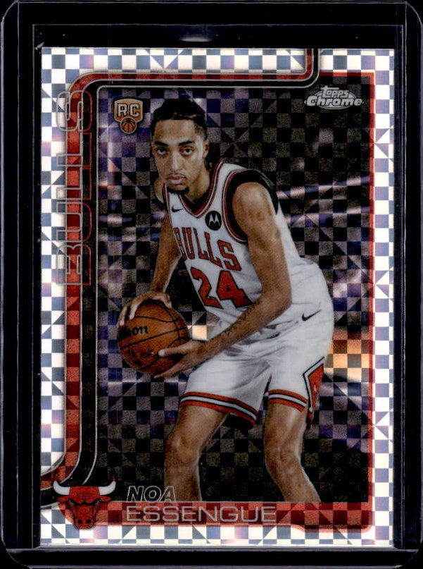 2025-26 Topps Chrome Update #162 Noa Essengue X-Fractor