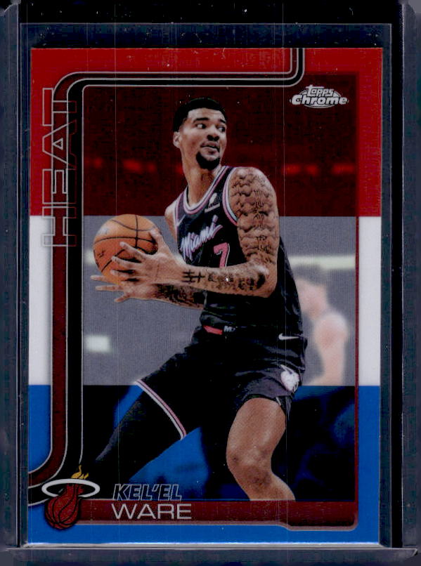 2025-26 Topps Chrome Update #112 Kel’el Ware Red, White, & Blue