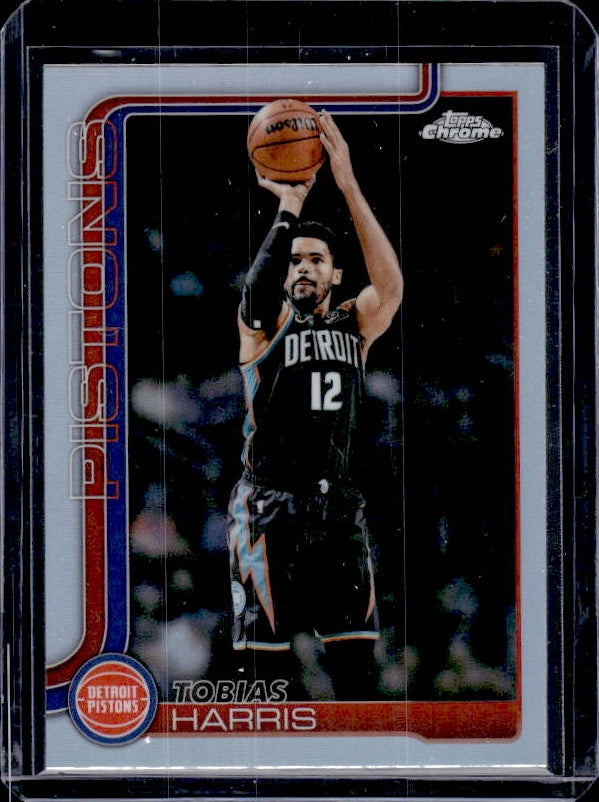 2025-26 Topps Chrome Update #124 Tobias Harris Refractor