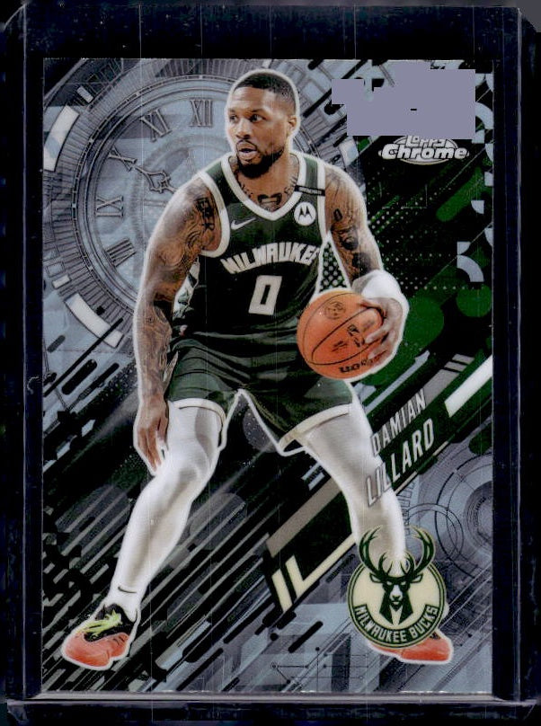 2025-26 Topps Chrome #GT-10 Damian Lillard Go Time Refractor