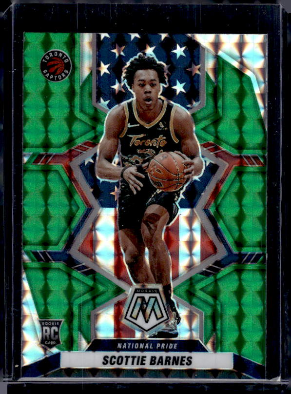 2021-22 Panini Mosaic #257 Scottie Barnes Green