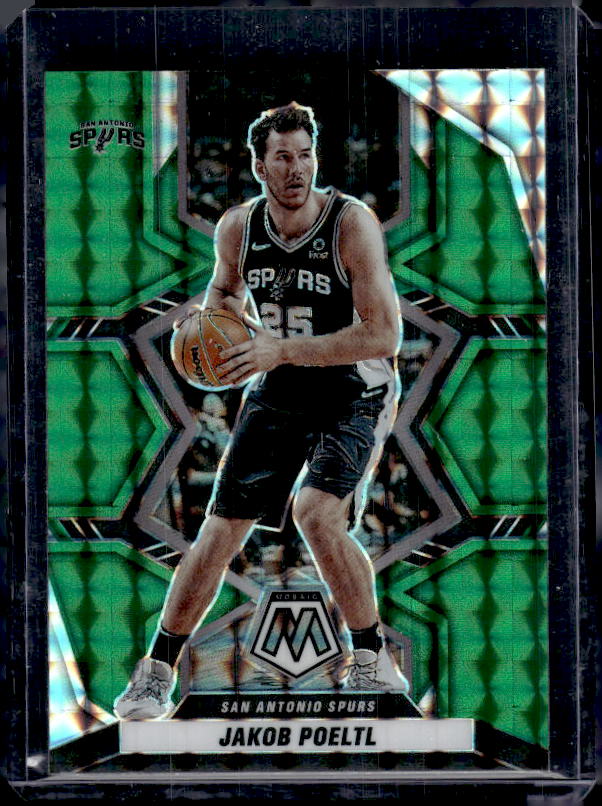 2021-22 Panini Mosaic #46 Jakob Poeltl Green