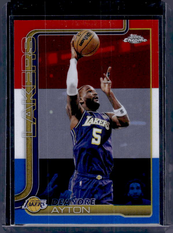 2025-26 Topps Chrome Update #104 Deandre Ayton Red, White, & Blue