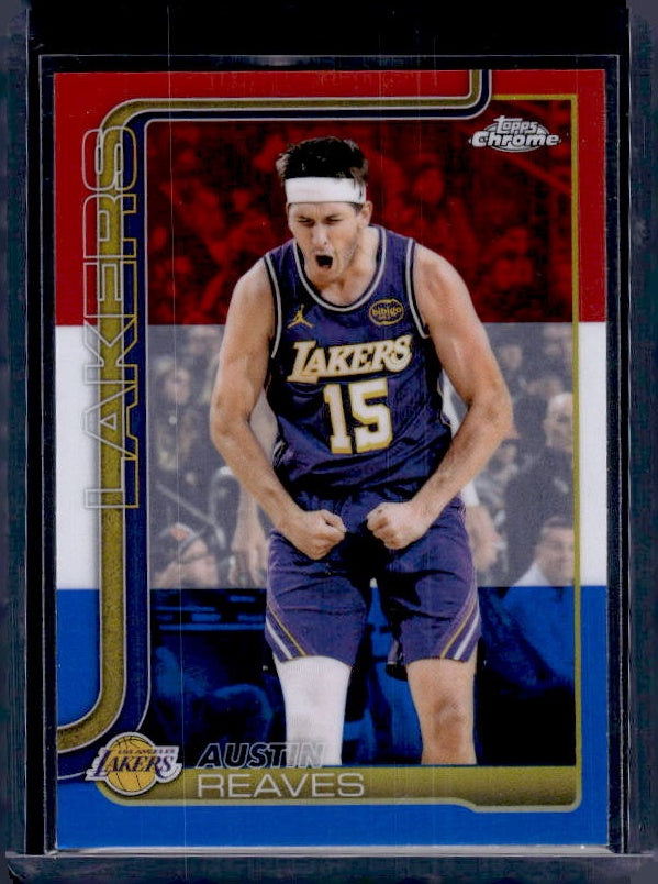 2025-26 Topps Chrome Update #54 Austin Reaves Red, White, & Blue