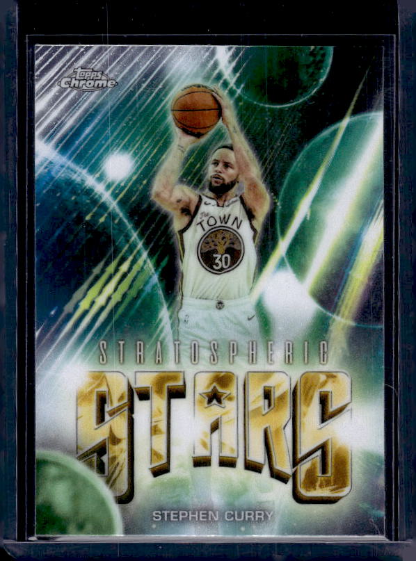 2025-26 Topps Chrome Update #ST-2 Stephen Curry Stratospheric Stars