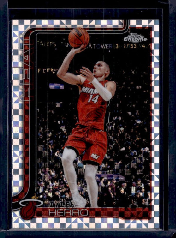 2025-26 Topps Chrome Update #51 Tyler Herro X-Fractor