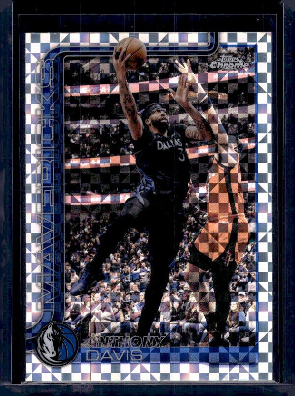 2025-26 Topps Chrome Update #4 Anthony Davis X-Fractor