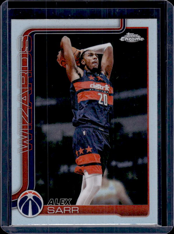 2025-26 Topps Chrome Update #87 Alex Sarr Refractor