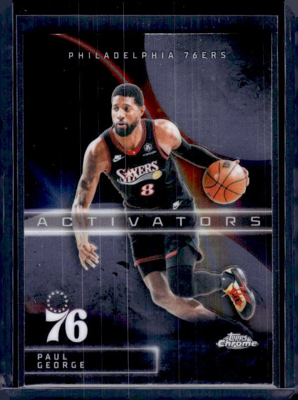 2025-26 Topps Chrome Update #77 Paul George Activaors