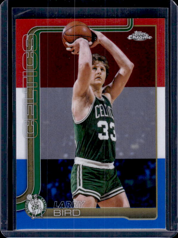2025-26 Topps Chrome Update #143 Larry Bird Red, White, & Blue