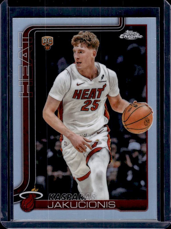 2025-26 Topps Chrome Update #170 Kasparas Jakučionis Refractor