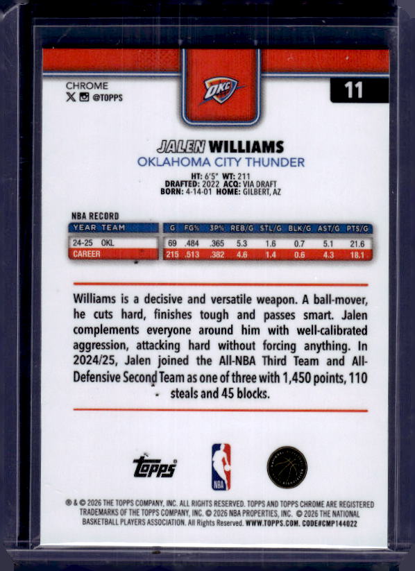 2025-26 Topps Chrome Update #3 Kyrie Irving Red, White, & Blue