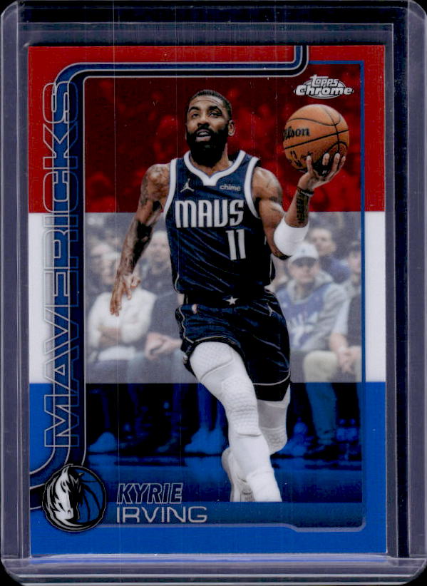 2025-26 Topps Chrome Update #3 Kyrie Irving Red, White, & Blue