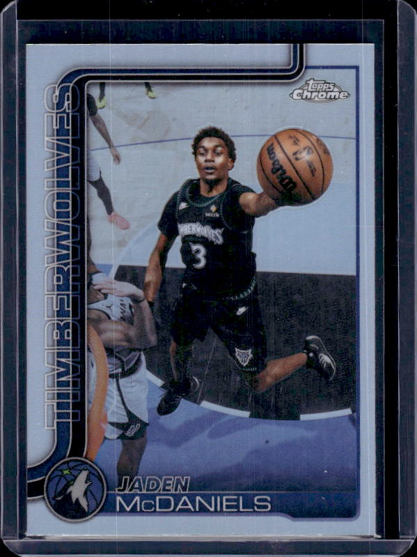 2025-26 Topps Chrome Update #126 Jaden McDaniels Refractor