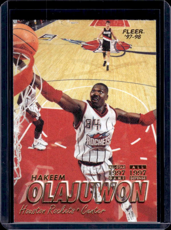 1997-98 Fleer #34 Hakeem Olajuwon