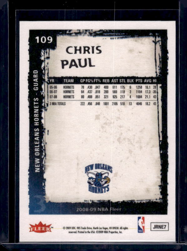 2008-09 Fleer #109 Chris Paul