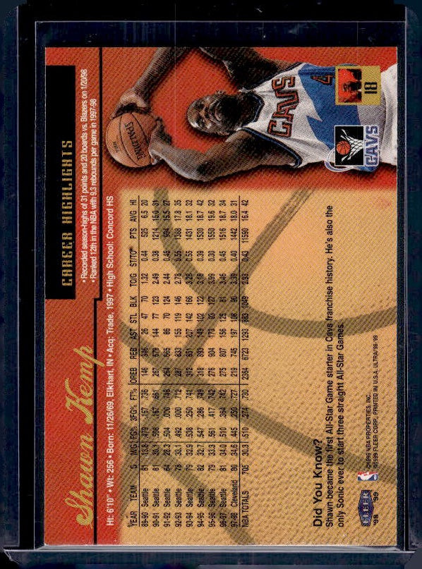 1998-99 Ultra #18 Shawn Kemp