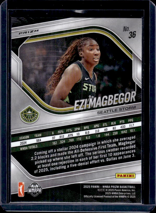 2025 Panini Prizm WNBA #36 Ezi Magbegor Ice Prizms