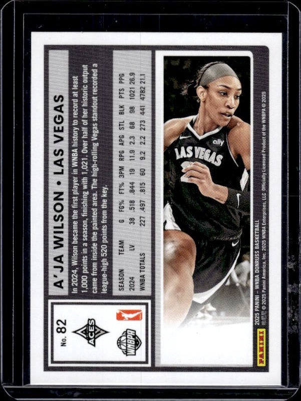 2025 Donruss WNBA #82 A'ja Wilson