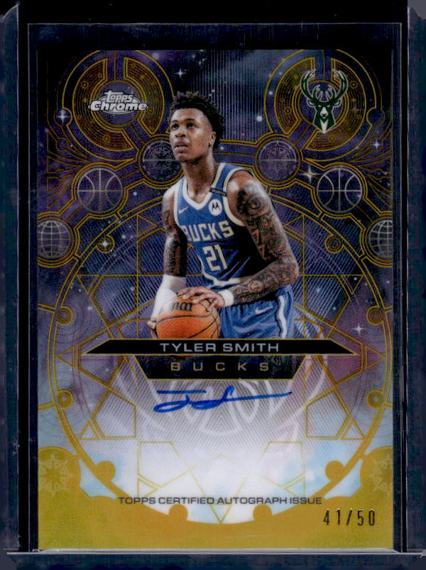 2025-26 Topps Chrome Update #CH-TSM Tyler Smith Chromographs Gold #/50
