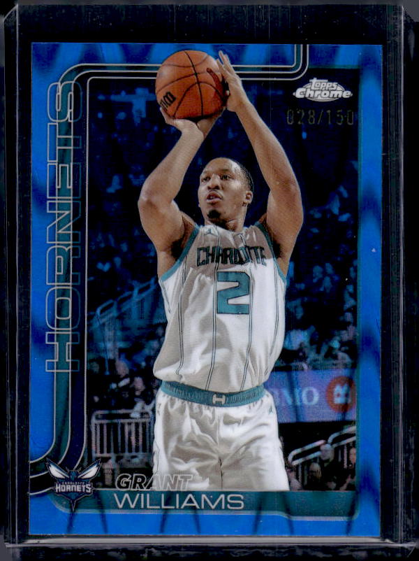 2025-26 Topps Chrome #65 Grant Williams Blue RayWave Refractor #/150