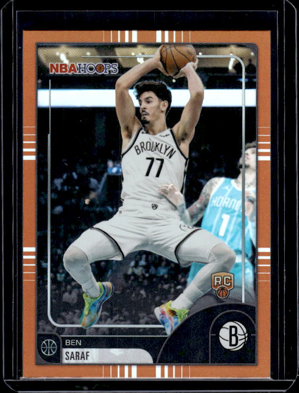 2025-26 Hoops #59 Ben Saraf Orange Hoops