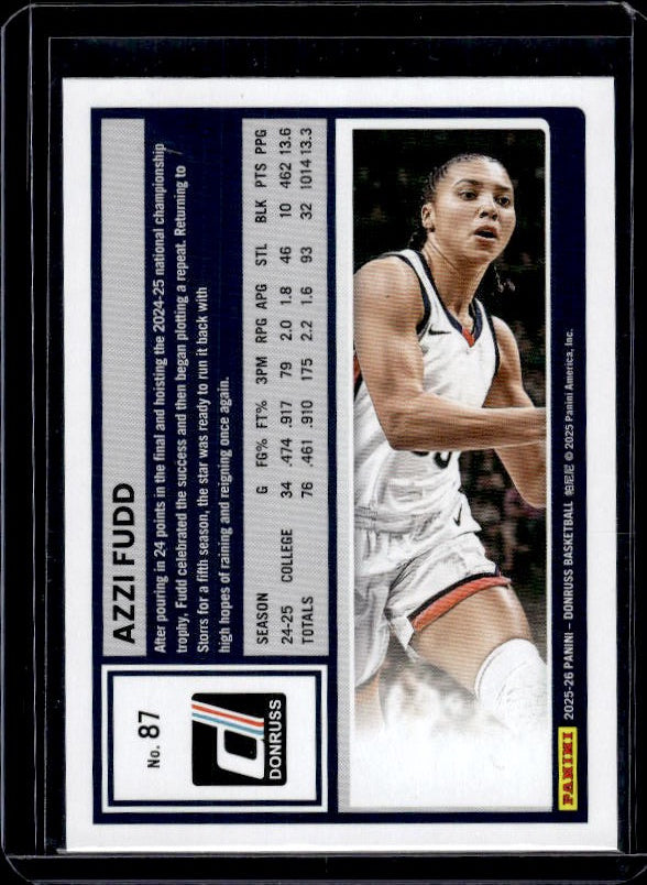 2025-26 Donruss #87 Azzi Fudd