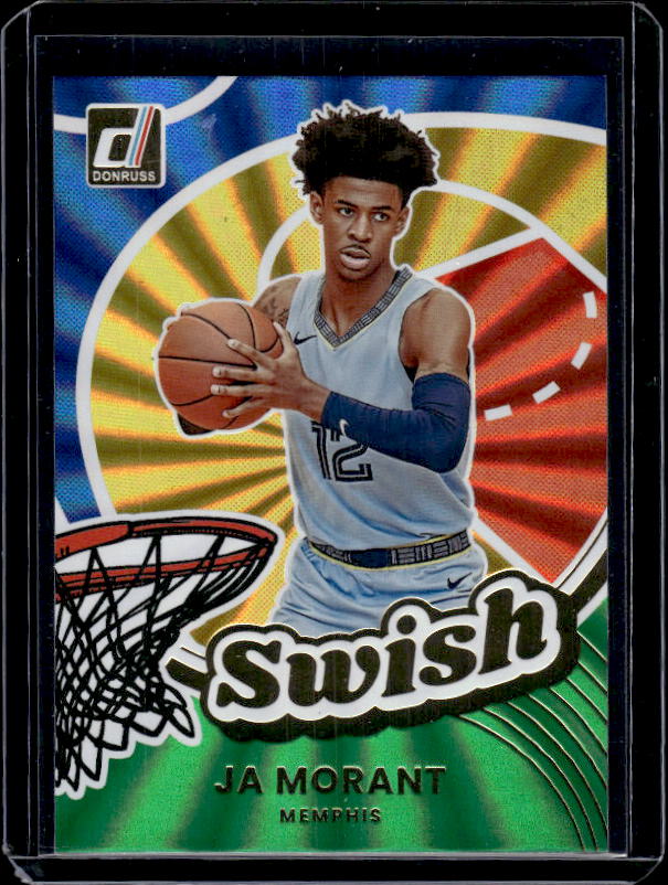 2025-26 Donruss #12 Ja Morant Swish Holo Green Laser