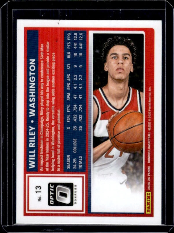2025-26 Donruss #13 Will Riley