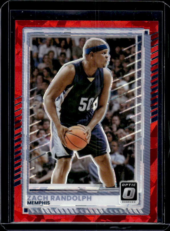 2025-26 Donruss #162 Zach Randolph Optic Red Cracked Ice