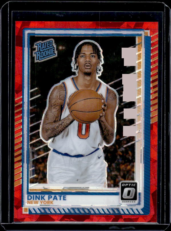 2025-26 Donruss #104 Dink Pate Optic Red Cracked Ice