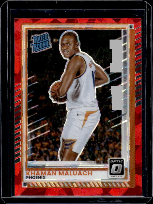 2025-26 Donruss #4 Khaman Maluach Optic Red Cracked Ice