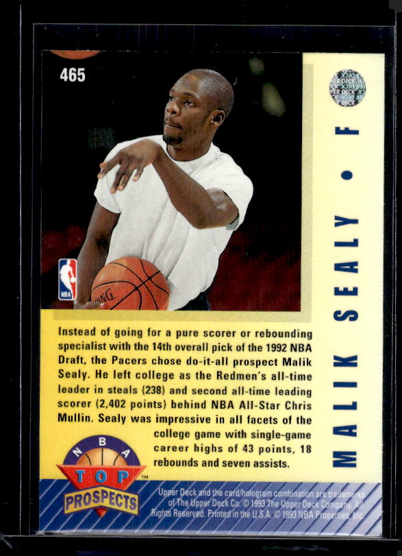 1992-93 Upper Deck #465 Malik Sealy