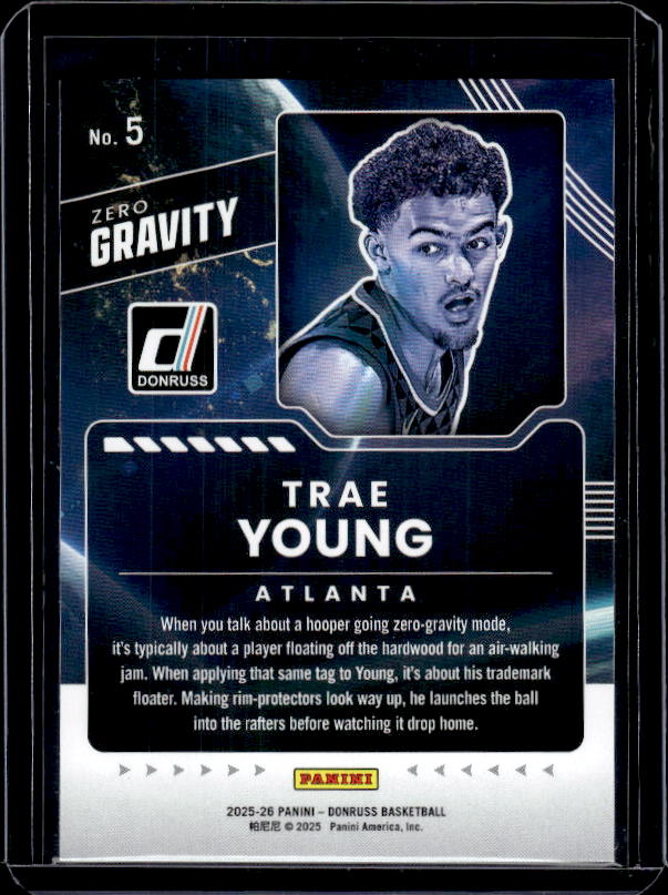 2025-26 Donruss #5 Trae Young Zero Gravity