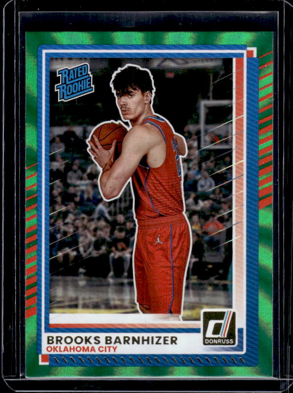 2025-26 Donruss #31 Brooks Barnhizer Holo Green Laser