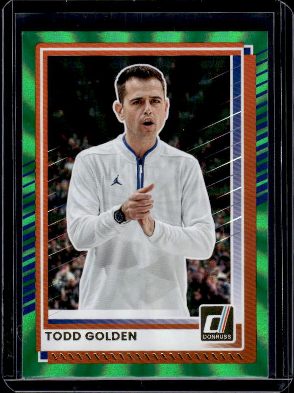 2025-26 Donruss #195 Todd Golden Holo Green Laser