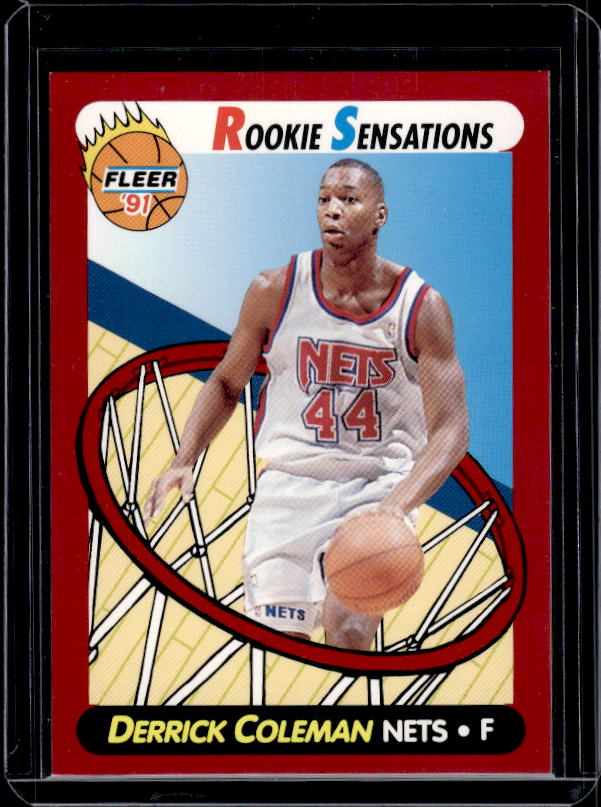 1991-92 Fleer #3 Derrick Coleman Rookie Sensations