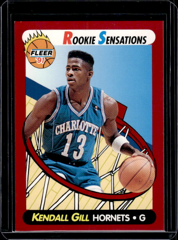 1991-92 Fleer #4 Kendall Gill Rookie Sensations