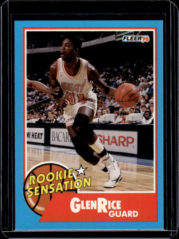 1990-91 Fleer #3 Glen Rice Rookie Sensations