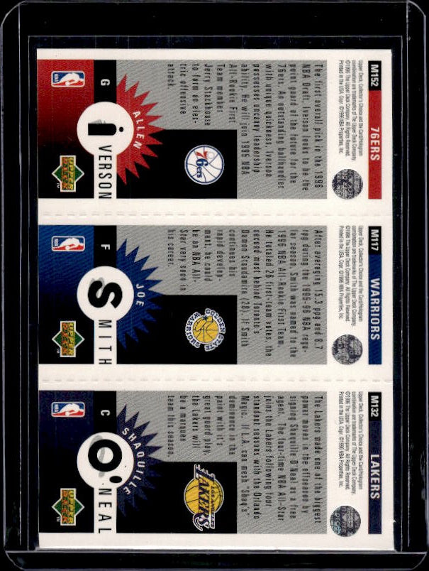 1996-97 Collector's Choice #M132/M117/M152 Shaq / J.Smith / Allen Iverson Mini